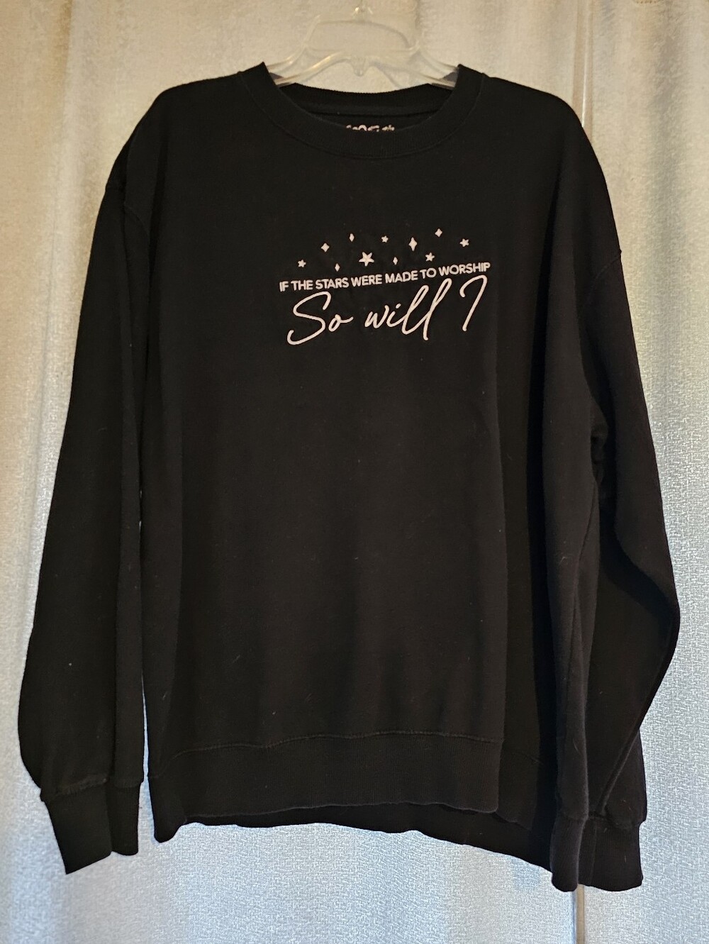 Black 'So Will I' Crewneck Sweatshirt